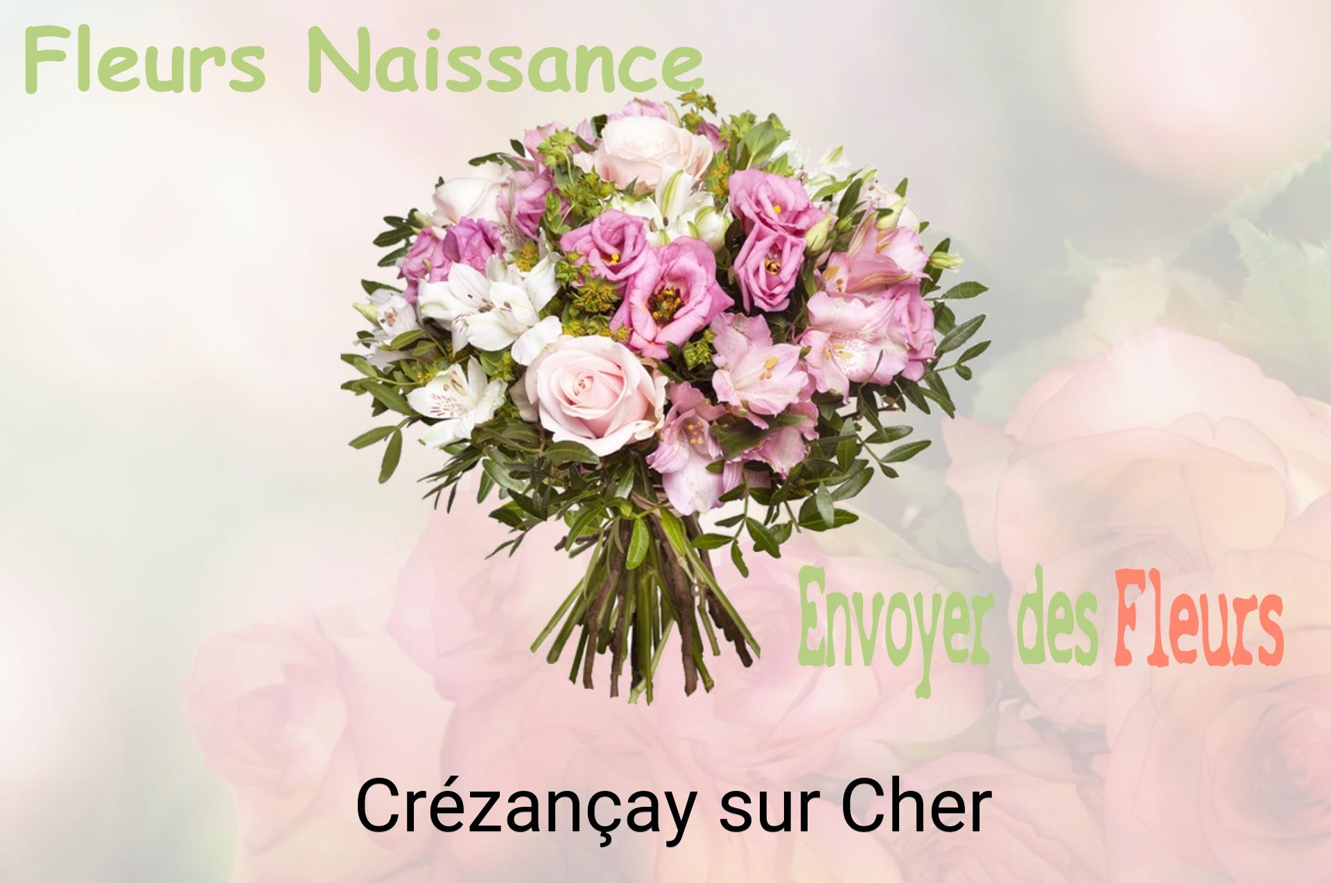 Bouquet de fleurs de naissance livré à Crézançay-sur-Cher