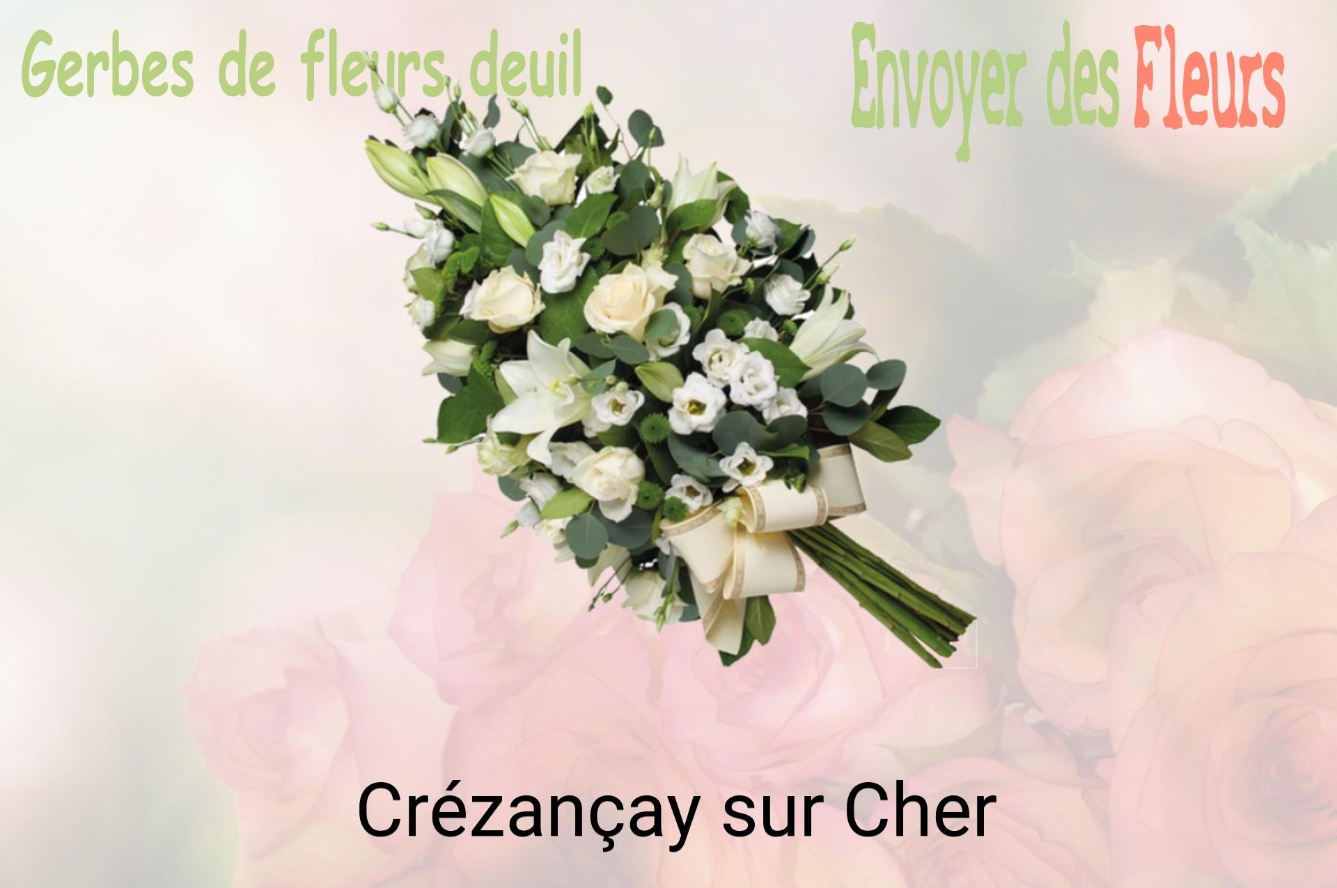 Gerbe de fleurs de deuil livrée à Crézançay-sur-Cher